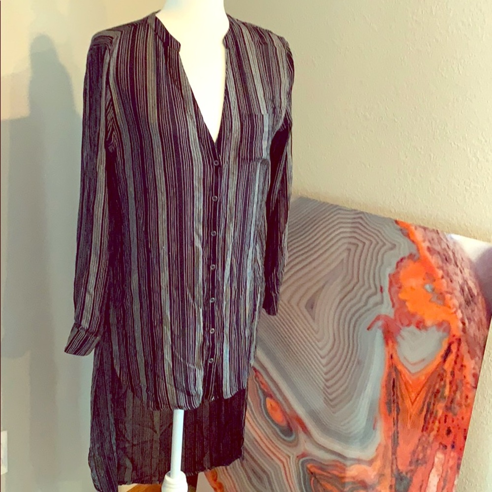 High-low blouse